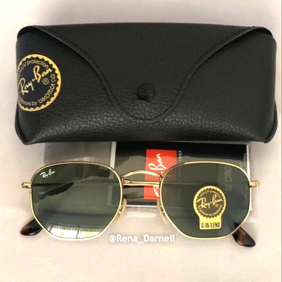 Ray Ban Hexagonal RB3548N Green Lens New - Picture 5 of 13